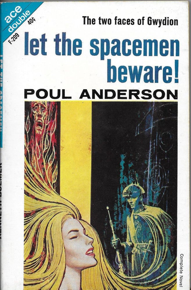 Item #401002 Let the Spacemen Beware! / The Wizard of Starship Poseidon. Poul / Bulmer Anderson, Kenneth.