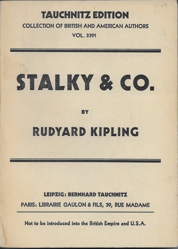 Item #402314 Stalky & Co. Rudyard Kipling.