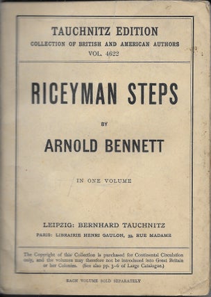 Item #402332 Riceyman Steps. Arnold Bennett