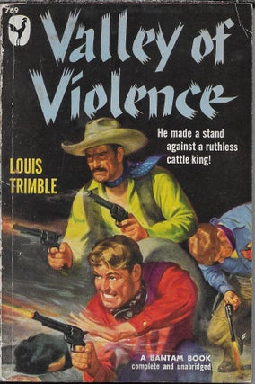 Item #402656 Valley of Violence. Louis Trimble