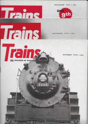 Trains, The Magazine of Railroading, 12 Issues - The Complete Year, 1970: January, February, March, April, May, June, July, August, September, October, November, December.