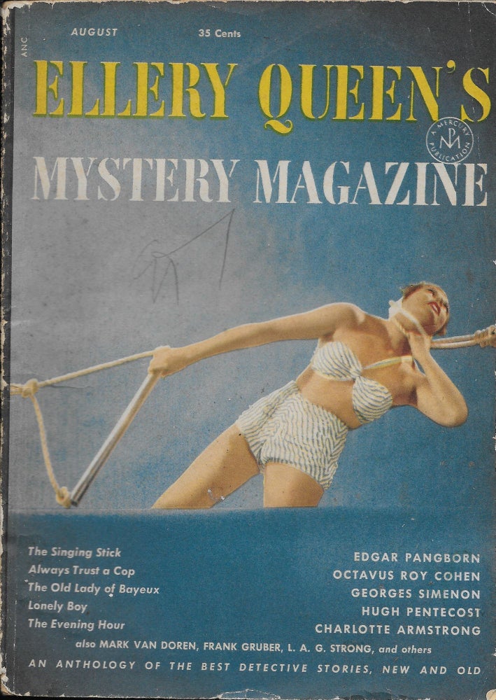 Item #402957 Ellery Queen's Mystery Magazine Volume 20 Number 105, August 1952. Ellery Queen.