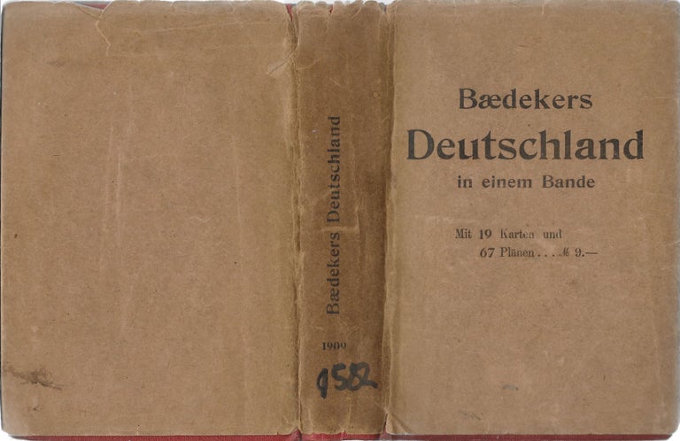 Item #403013 Deutschland in einem Bande. Kurzes Reisehandbuch. Mit 19 Karten und 67 Plänen. Karl Baedeker.