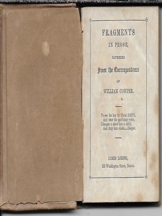 Fragments in Prose Gathered from the Correspondence