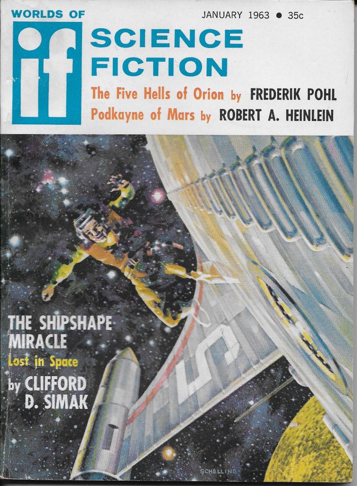 Item #403423 "Podkayne of Mars [Part 2 of 3]" in Worlds of Science Fiction, January 1963. Frederik Pohl, Robert A. Heinlein.