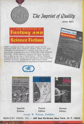 "Sundance" Part One of Three by Robert Silverberg in The Magazine of Fantasy and Science Fiction. June 1959