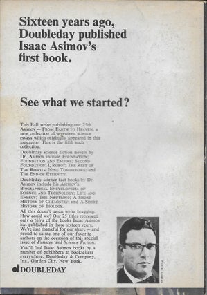 "The Key" by Isaac Asimov in The Magazine of Fantasy and Science Fiction. October 1966