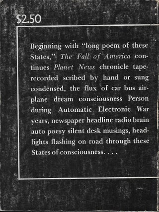 The Fall of America: Poems of These States, 1965-1971