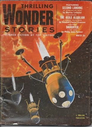 Item #403728 "Prize Ship" in Thrilling Wonder Stories. Winter 1954. (Volume XLIII, No. 2). Samuel...