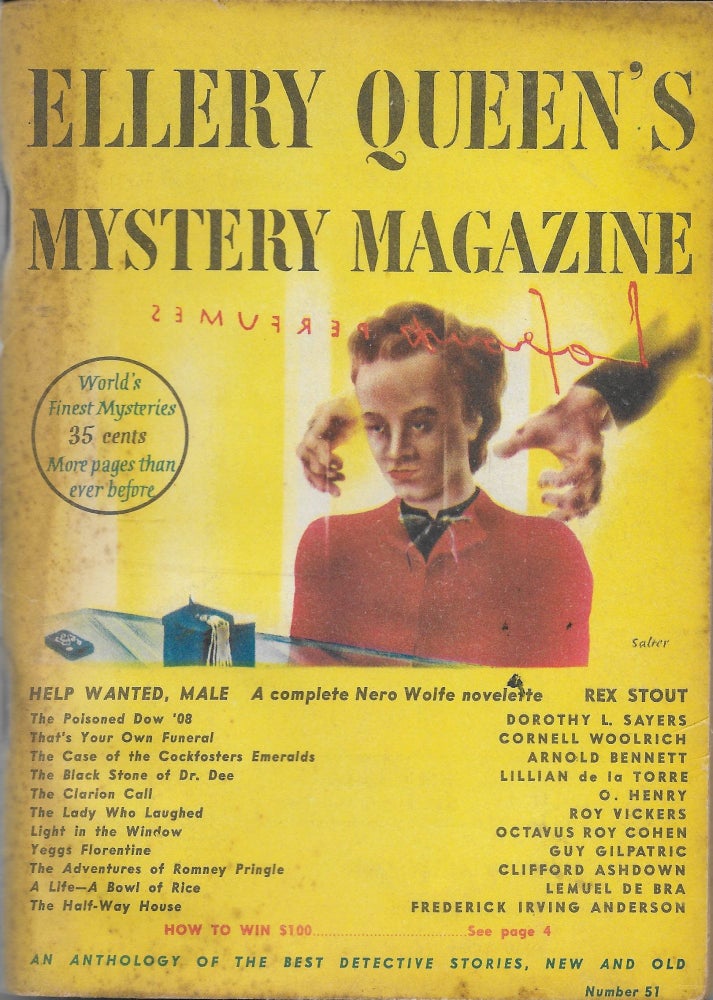 Item #403920 "Help Wanted, Male" in Ellery Queen's Mystery Magazine. February 1948. Volume 11, Number 51. Ellery Queen, Rex Stout.
