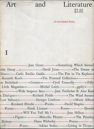 Item #403961 Art and Literature: An international Review I, March 1964. John Ashbery