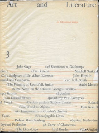 Item #403962 Art and Literature: An international Review 3, Autumn-Winter 1964. John Ashbery