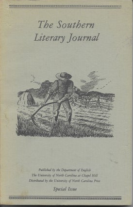 Item #403969 The Southern Literary Journal: Special Issue. Louis D. Jr Rubin