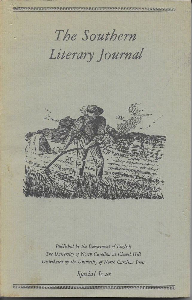 Item #403969 The Southern Literary Journal: Special Issue. Louis D. Jr Rubin.