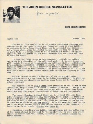 Dog's Death in The John Updike Newsletter. Number One