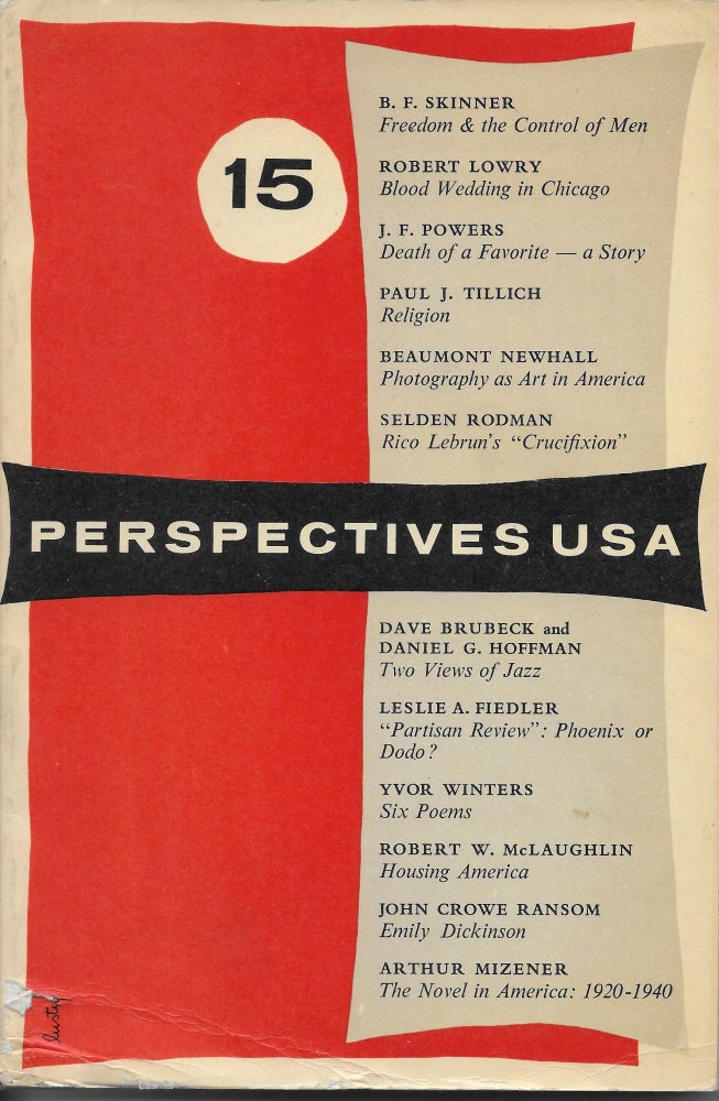 Item #404234 Perspectives USA. Number Fifteen [15] Spring 1956. James Laughlin, Alvin Lustig, cover.