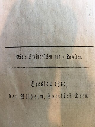 CORRESPONDENZ DER SCHLESISCHEN GESELLSCHAFT für Vaterländische Kultur, Band 1