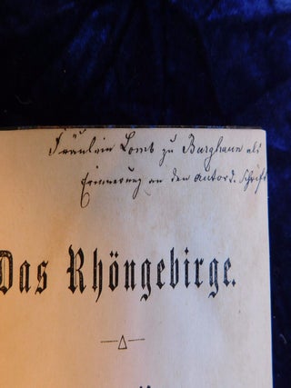 Item #404466 Das Rhöngebirge. Wegweiser für Touristen, Maler, Naturforscher (mit Bezeichnung...