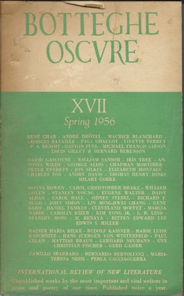 Item #404484 Botteghe Oscure: Quaderno XVII [Spring 1956]. Marguerite Caetani