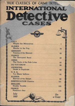 Item #404488 International Detective Cases Vol.3 No.2 July, 1937. Robert Borden
