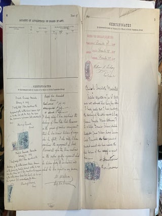 Agreement and Account of Crew, Foreign-Going Ship, Dotterel Marseille to /Santa Fe