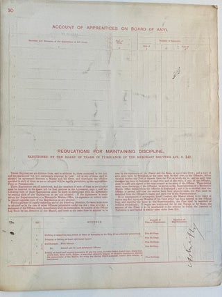 Agreement & Account of Crew Foreign-Going Ship: Duckenfield. Voyage from Glasgow to Newcastle, NSW in 1890