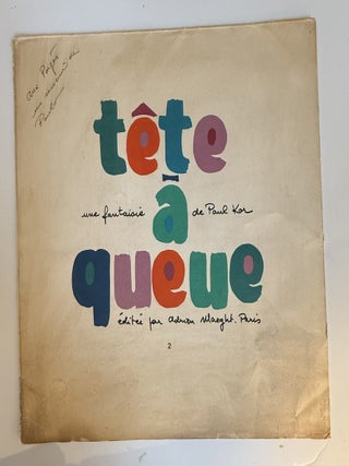 Tête à Queue: Une Fantaisie de Paul Kor éditeé par Andrieu Maeght